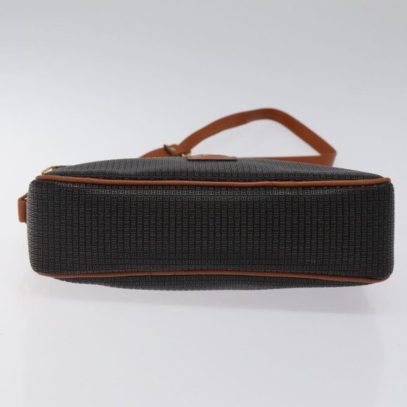 BALLY Shoulder Bag PVC Leather Brown Gold Auth - Picture 12 of 16